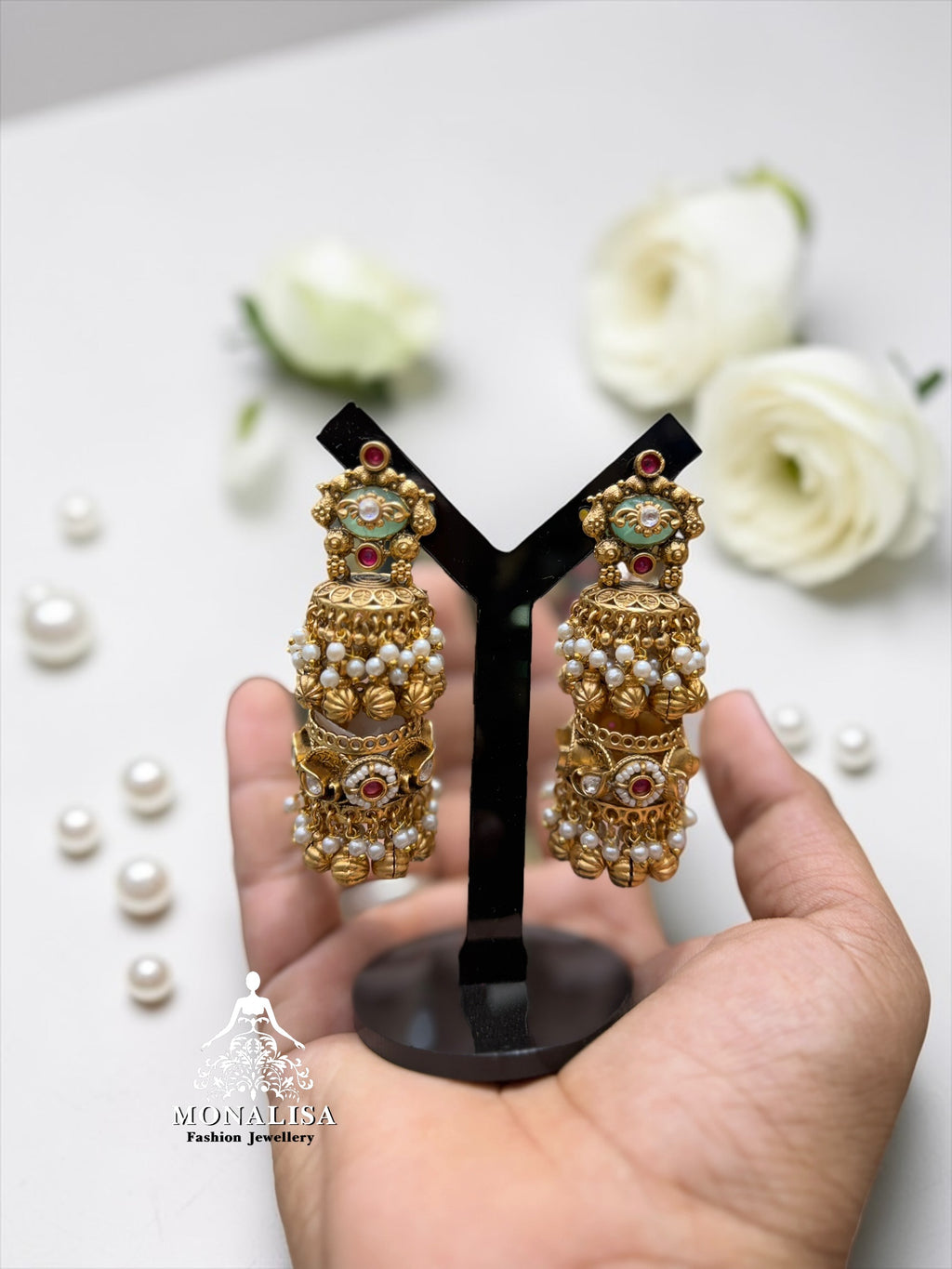 Siasa Antique Desinger Jhumka