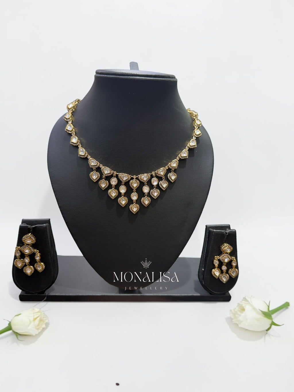Indrajit Polki Designer Necklace Set