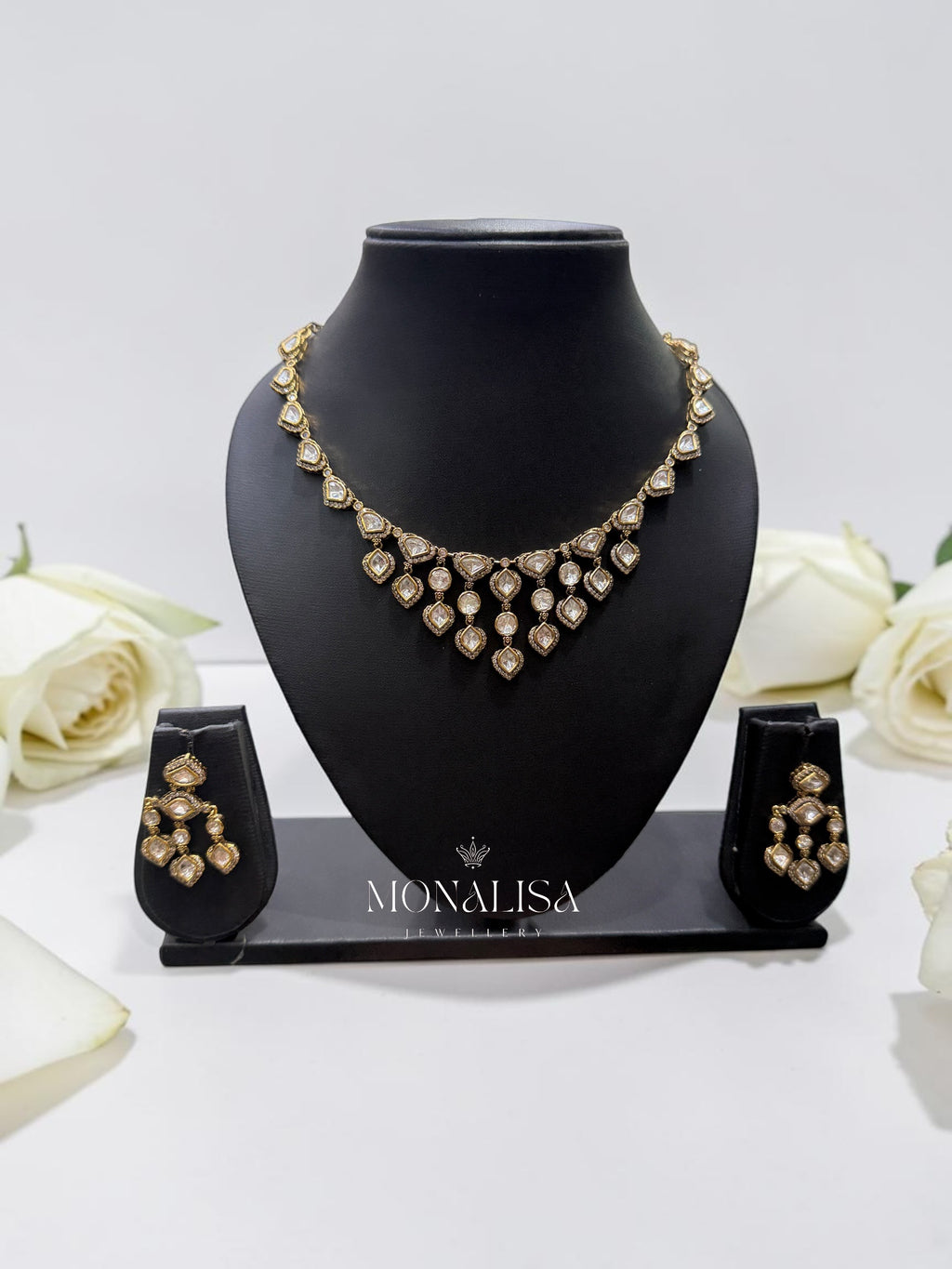 Indrajit Polki Designer Necklace Set