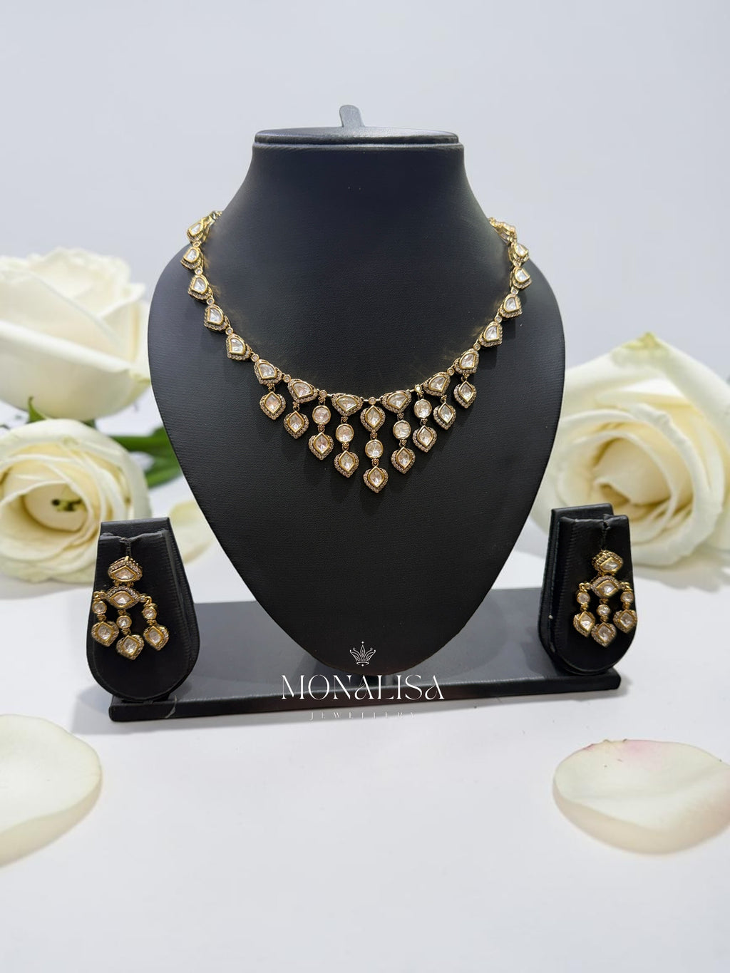 Indrajit Polki Designer Necklace Set