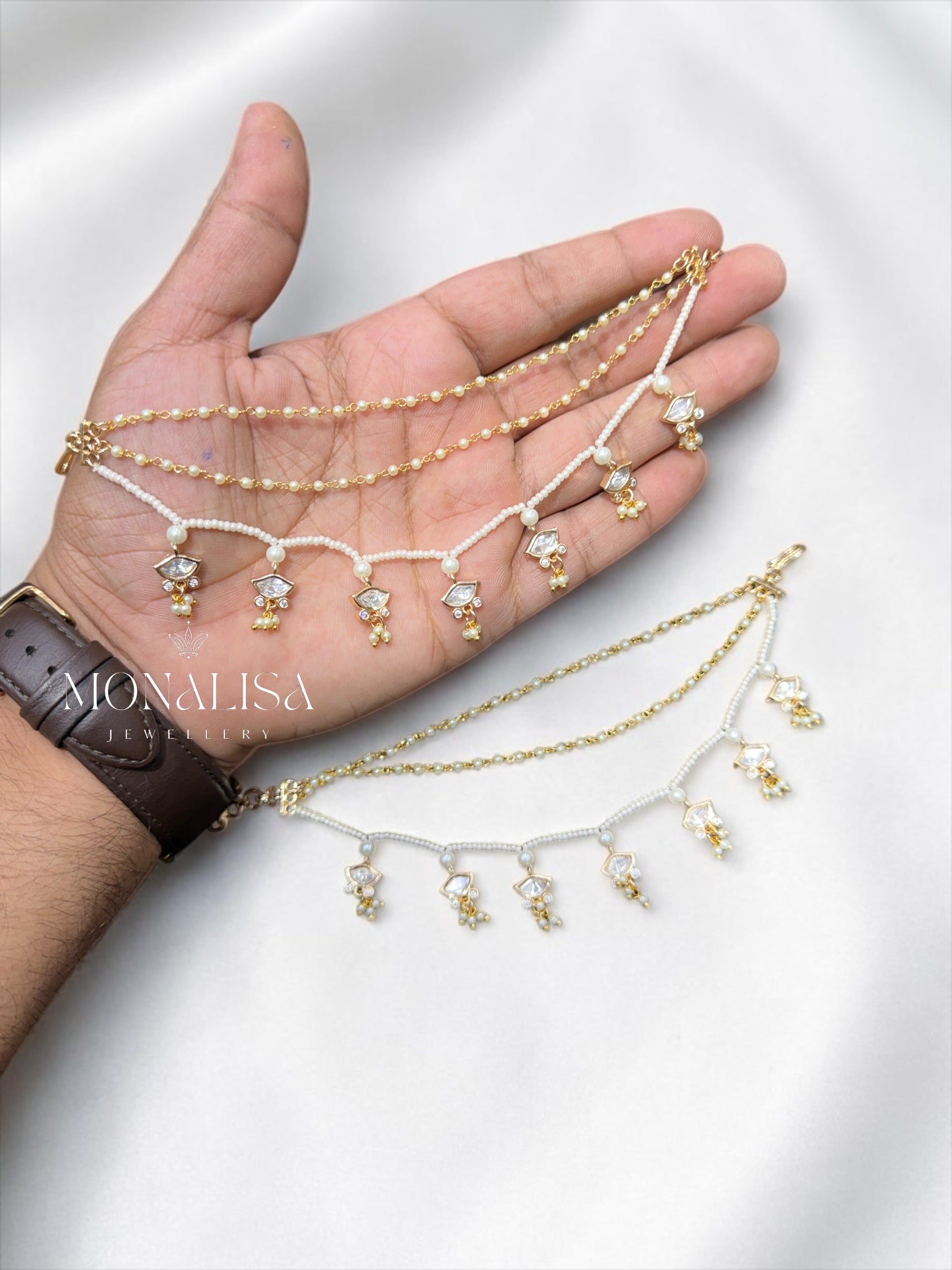 Patisa Polki Designer Ear chain