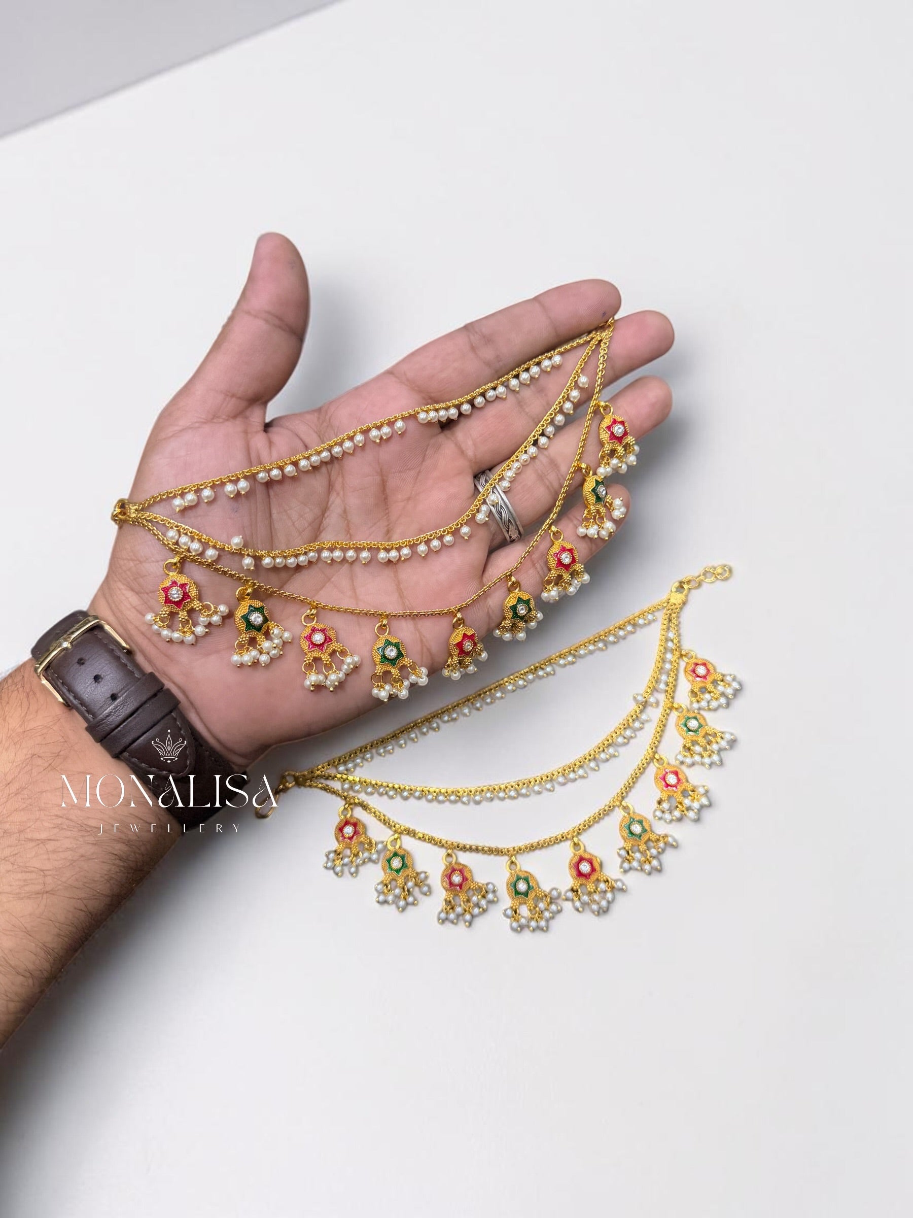 Bawri Antique Designer Earchain