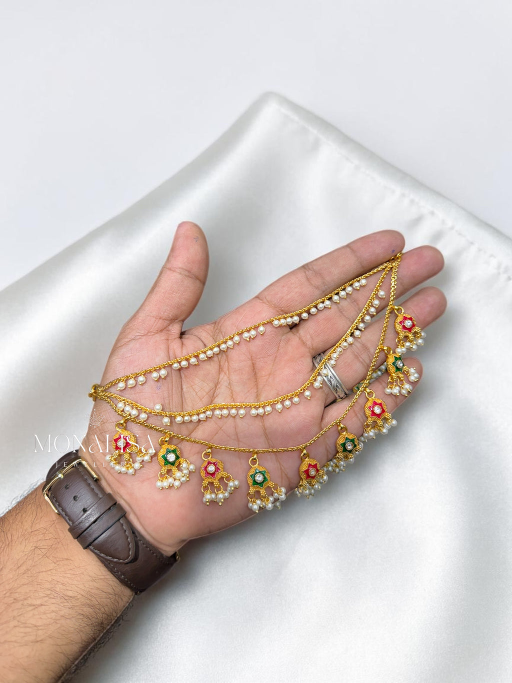 Bawri Antique Designer Earchain
