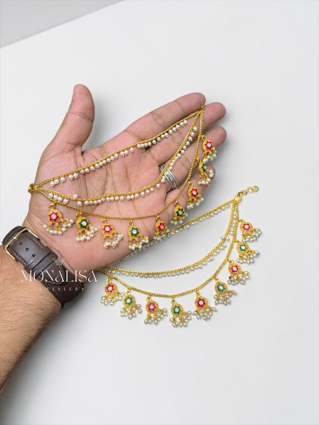 Bawri Antique Designer Earchain