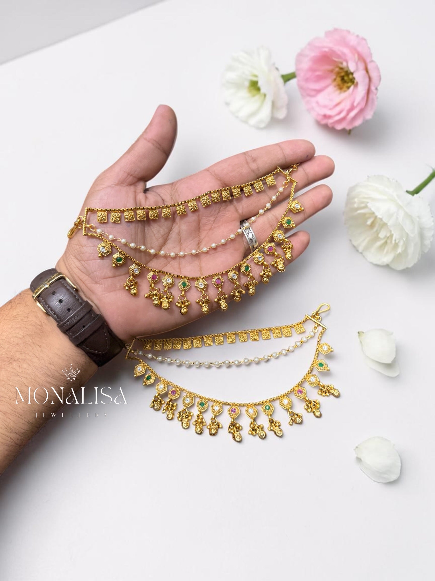 Prisha Antique Designer Earchain