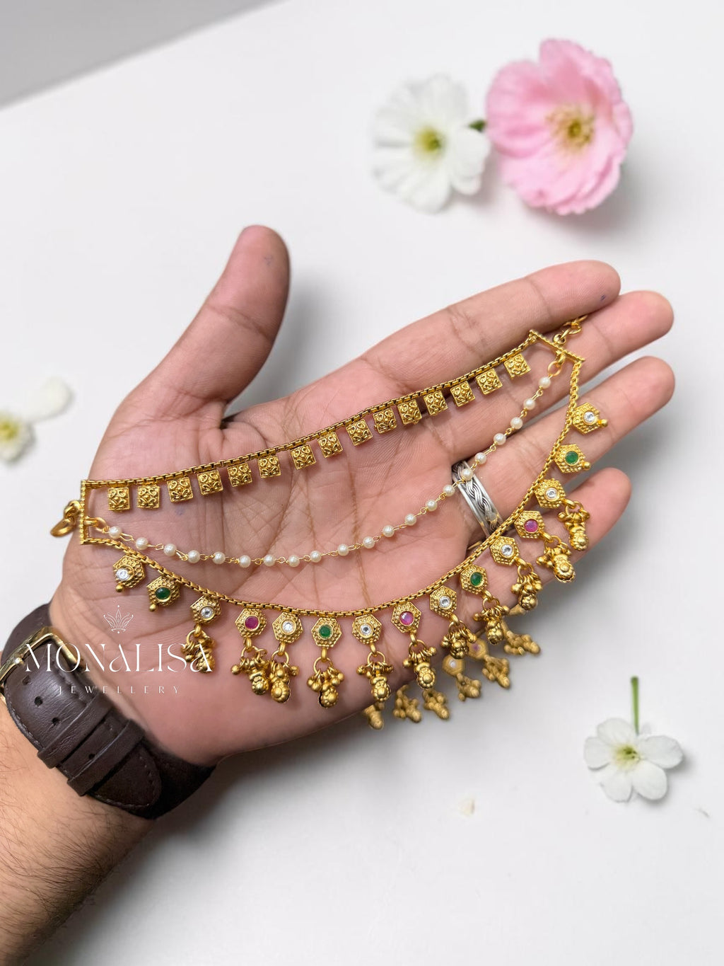 Prisha Antique Designer Earchain