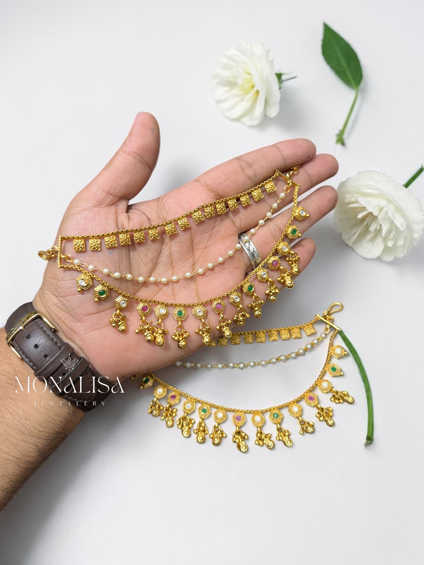Prisha Antique Designer Earchain