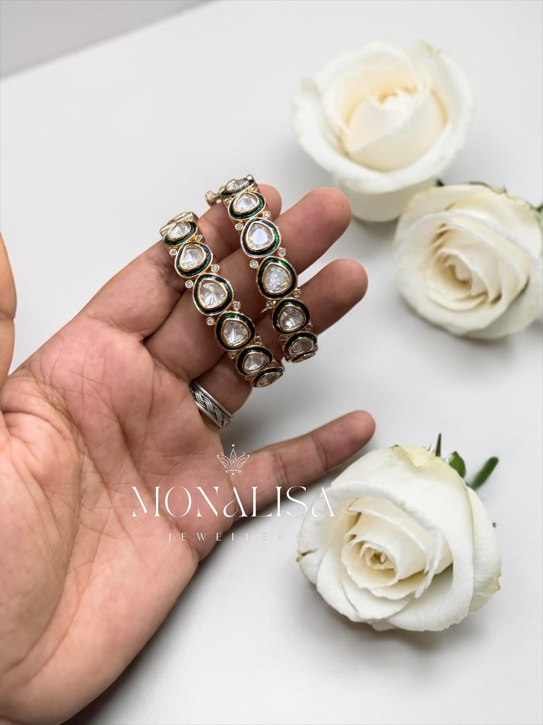 Maytri Polki Designer Bangles