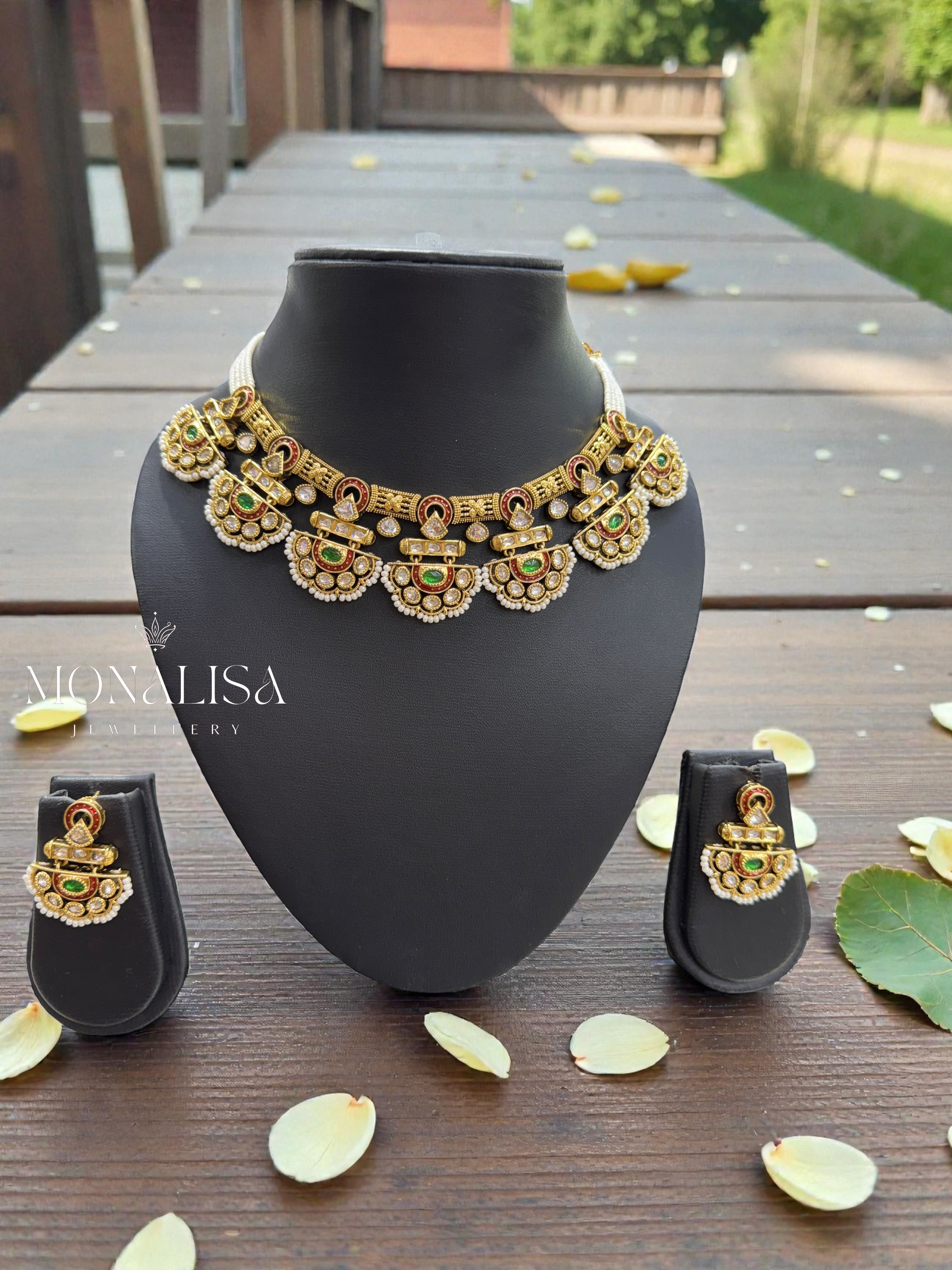 Trishaya Antique Designer Necklace Set