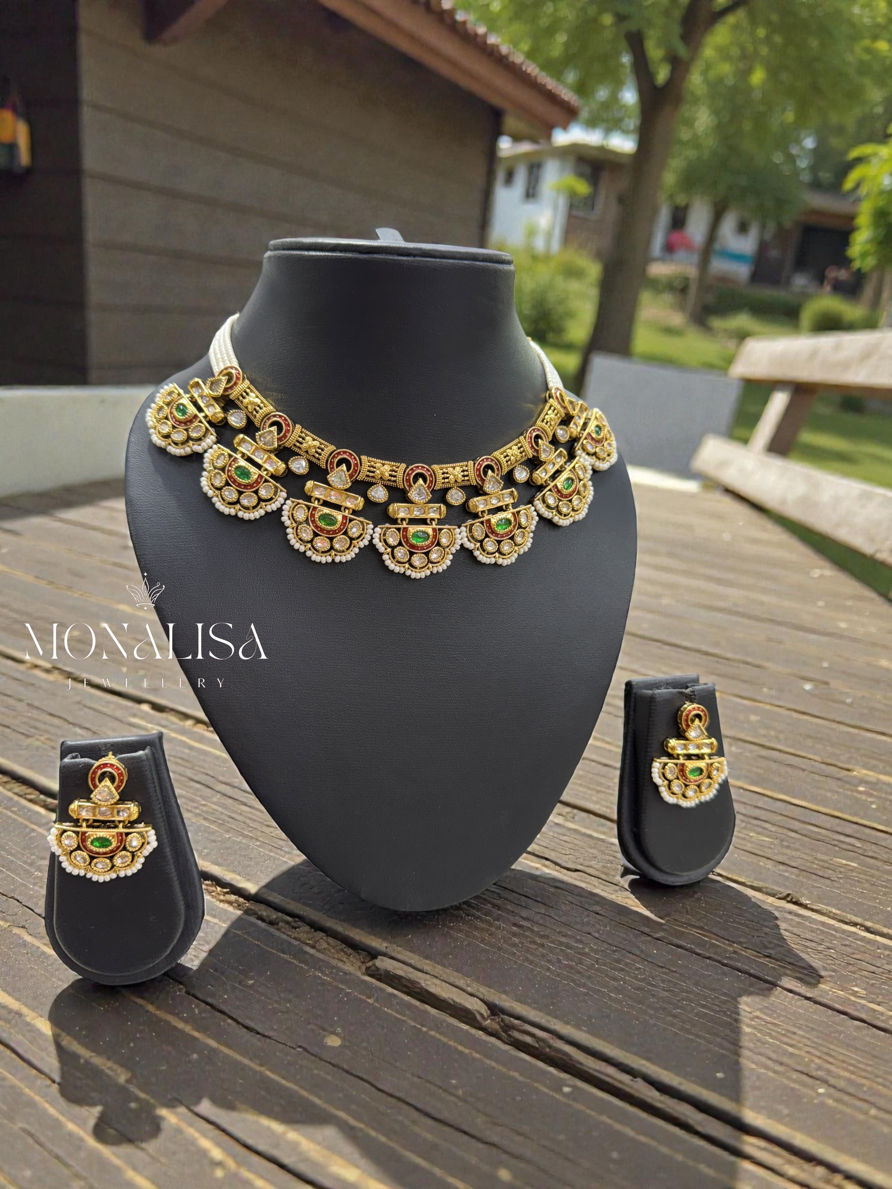 Trishaya Antique Designer Necklace Set