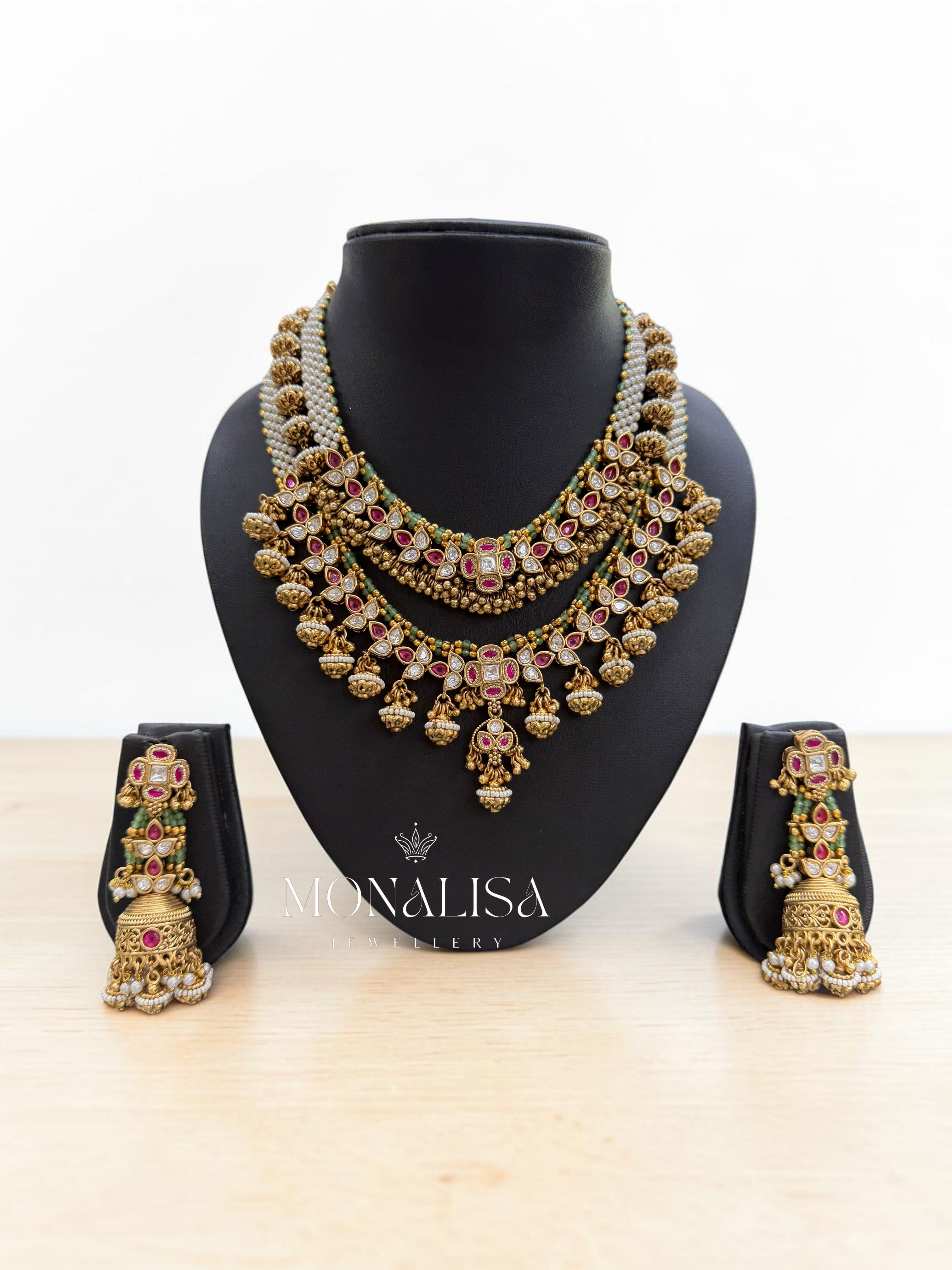 Sriva Antique Designer Necklace Set
