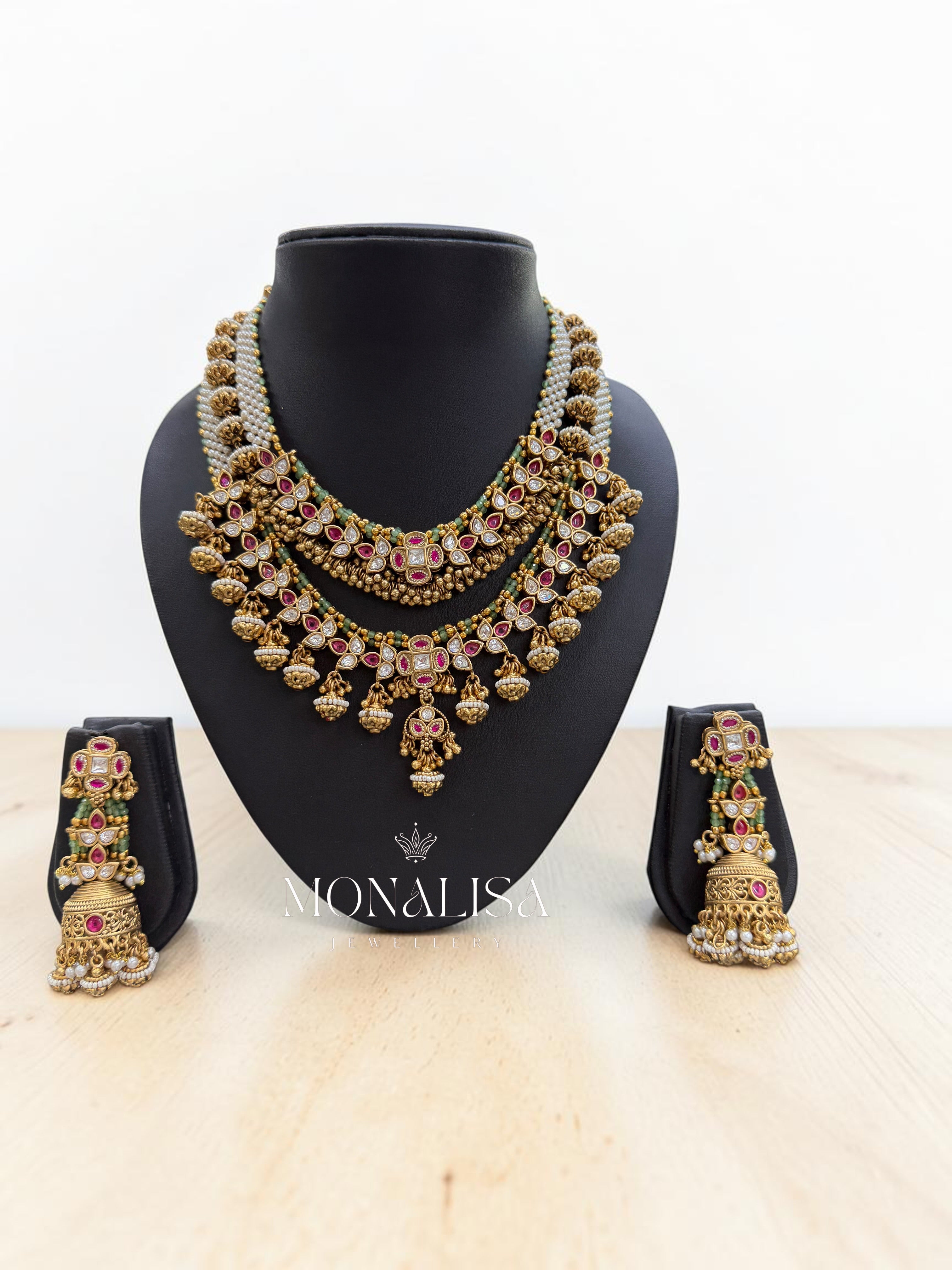 Sriva Antique Designer Necklace Set