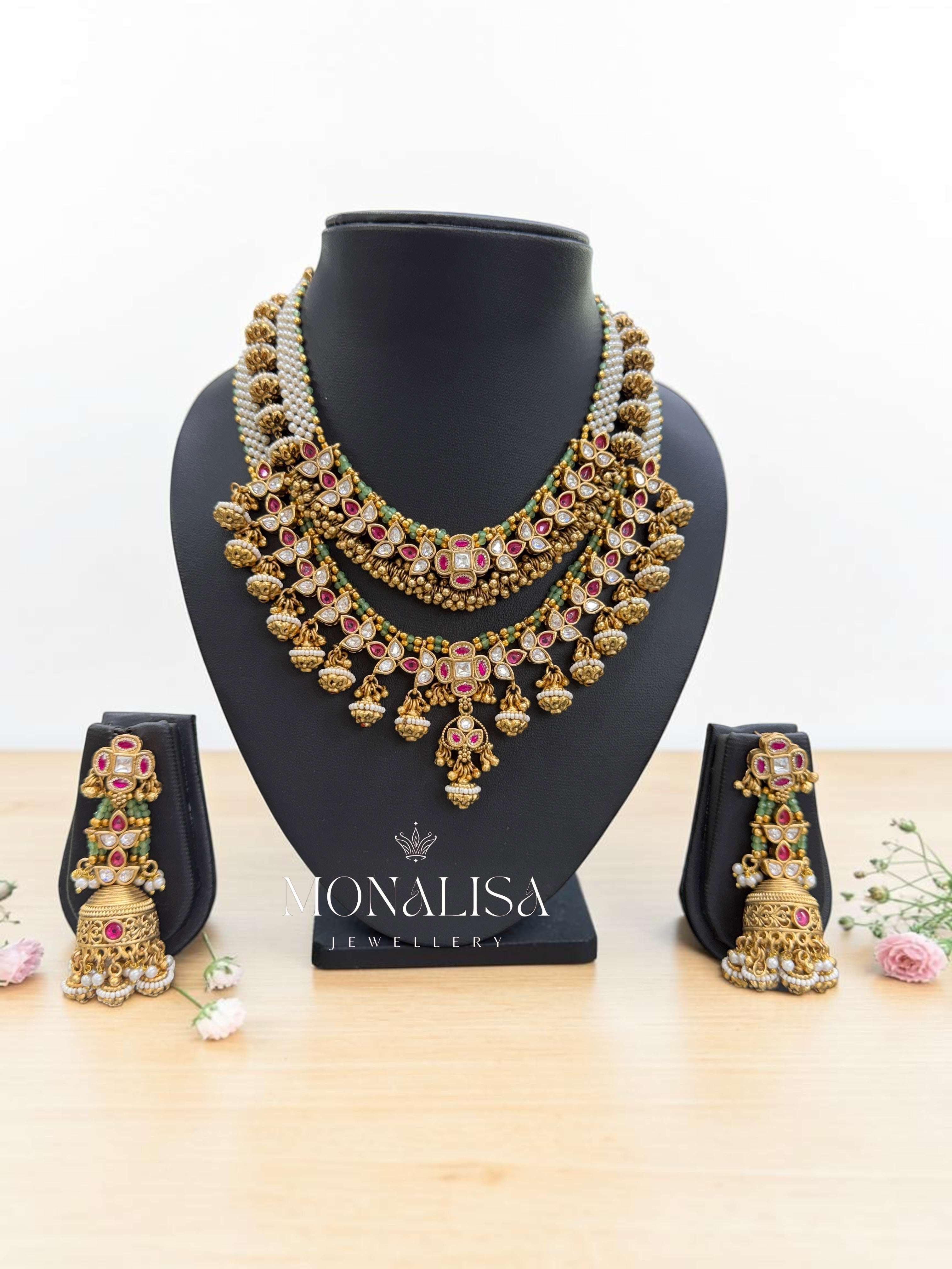 Sriva Antique Designer Necklace Set