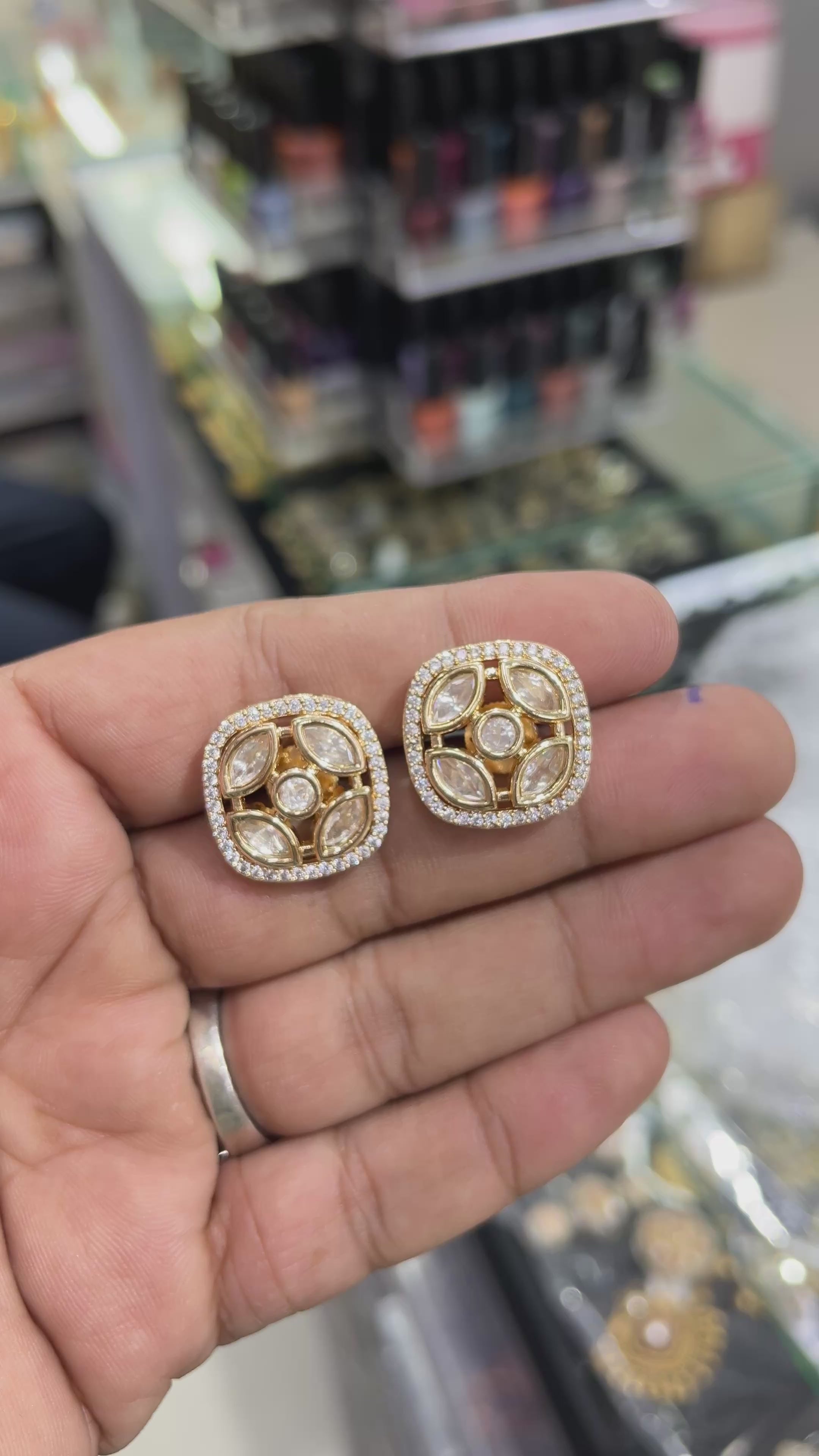 Jigisha Moissanite Designer studs